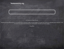 Tablet Screenshot of humansociety.org